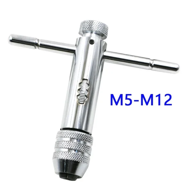 Reversible Screwdriver Tap Holder 6pcs Screw Tap Wrench Set T Shaped M5 M12 M3 M8Wrench Threading Tapping Hand Tools