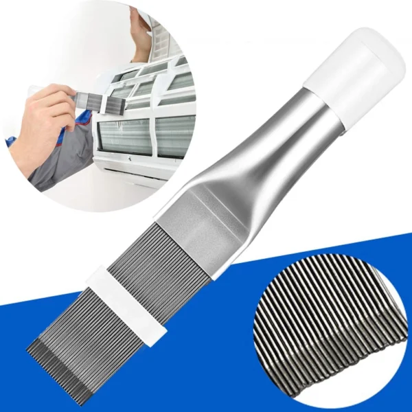 Air Conditioner Stainless Steel Fin Comb  Air Conditioner Coil Cleaner Metal Fin Evaporator Radiator Repair Tool  Universal Folding Brush Cleaning Tool