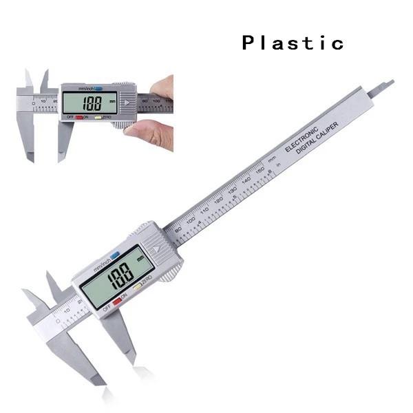 150mm or 15 cm LCD Digital Electronic Carbon Fiber Vernier Caliper Gauge Micrometer