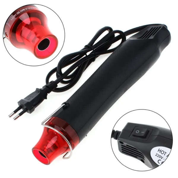 220V 300W Electric Hot Air Gun EU 220V Heat Gun DIY Tools For Mud Toys Rubber