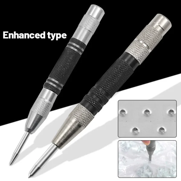 Automatic Punching Woodworking Tools Drill Bit Electric Tools Metal Drills Center Pin Punch Spring Loaded Dent Marker