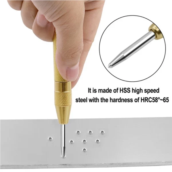 12 cm Automatic Punching Woodworking Tools Drill Bit Electric Tools Metal Drills Center Pin Punch Spring Loaded Dent Marker
