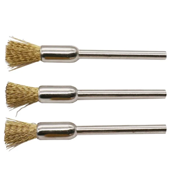 3pcs Copper Wire Brushes Metal Brush Rust Removing Brush Polishing brush For Dremel Rotary Grinder Tool Power Tool Accessories