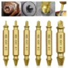 6pcs Damaged Screw Extractor Drill Bit Screw Remover Set Carbon Steel Drill Set Screwdriver Broken Out Bolt Extractor