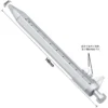 Portable 0 to 100mm Vernier Caliper Roller plastic mini vernier caliper With 0 5mm Gel Ink Pen Model Slide Measuring Gauging Tools