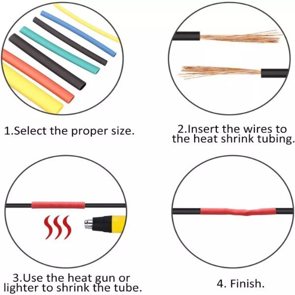 328 PCS Set Heat Shrink Tube Assorted Insulation Shrinkable Tube