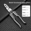 steel wire pliers Multifunctional Universal Diagonal Pliers Needle Nose Pliers Hardware Tools Universal Wire Cutters Pliers Wire Stripper