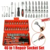 46pcs per set Tool Box Car Motorcycle Repair Set Hand Tools Home Service motor DIY Kit