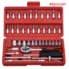 46pcs per set Tool Box Car Motorcycle Repair Set Hand Tools Home Service motor DIY Kit