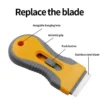Glue Removal Blade Glass Oven Razor Scraper Plastic Handle Razor Scraper Spatula Car Film Tool Window Cleaning Blade Scraper