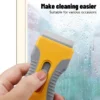 Glue Removal Blade Glass Oven Razor Scraper Plastic Handle Razor Scraper Spatula Car Film Tool Window Cleaning Blade Scraper