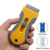 Glue Removal Blade Glass Oven Razor Scraper Plastic Handle Razor Scraper Spatula Car Film Tool Window Cleaning Blade Scraper