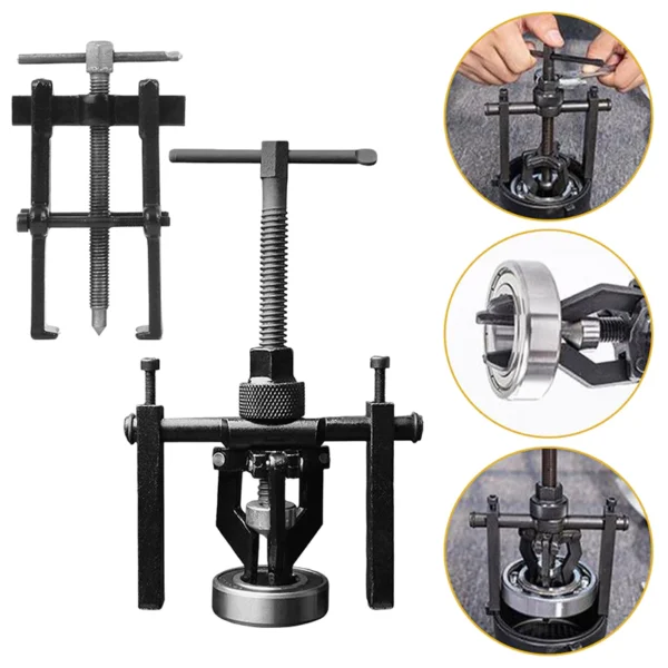Jaw Bearing Puller Tool Car Repair Disassembly Tool Set Remover Three claw Puller Labor saving Car Bearing Removal Auto Accessories