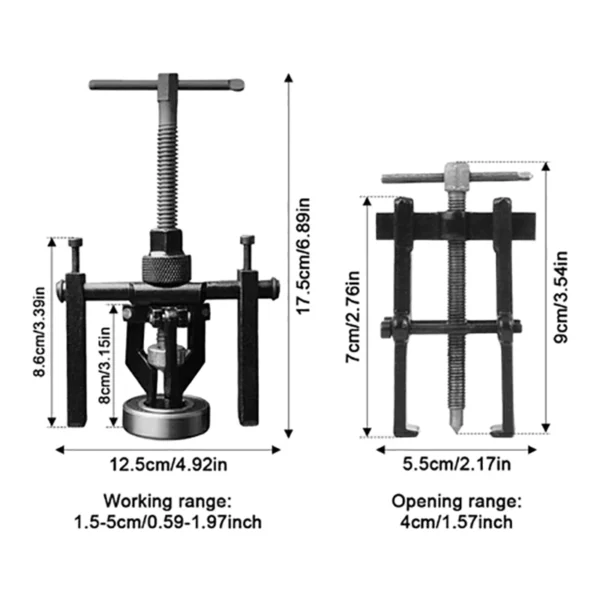 Jaw Bearing Puller Tool Car Repair Disassembly Tool Set Remover Three claw Puller Labor saving Car Bearing Removal Auto Accessories