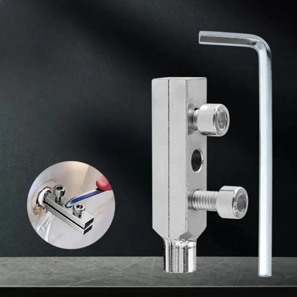 Broken Head Screw Extractor Versatile Easy Handling Sink Bathroom Wrench for Sink Water Faucet Washing Basin Corner Bolts Valve