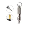 Universal Tire Repair Screwdriver Antirust Stainless Steel Tyre Valve Core Remover Tool with Key Ring Tire Valve Wrench