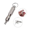 Universal Tire Repair Screwdriver Antirust Stainless Steel Tyre Valve Core Remover Tool with Key Ring Tire Valve Wrench