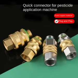 Durable Copper Quick Connector Detachable M14 1 5 Sprayer Machine Connector Silver Gold Quick Coupling