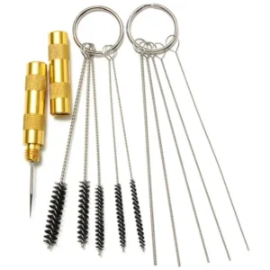 11pcs Airbrush Spray Gun Nozzle Cleaning Repair Tool Kit Needle   Brush Set