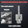 Integrated Internal and External Thread Pipe Threading Tool for half inch quarter PPR Pipes  with Taps and Dies for Thread Cutting