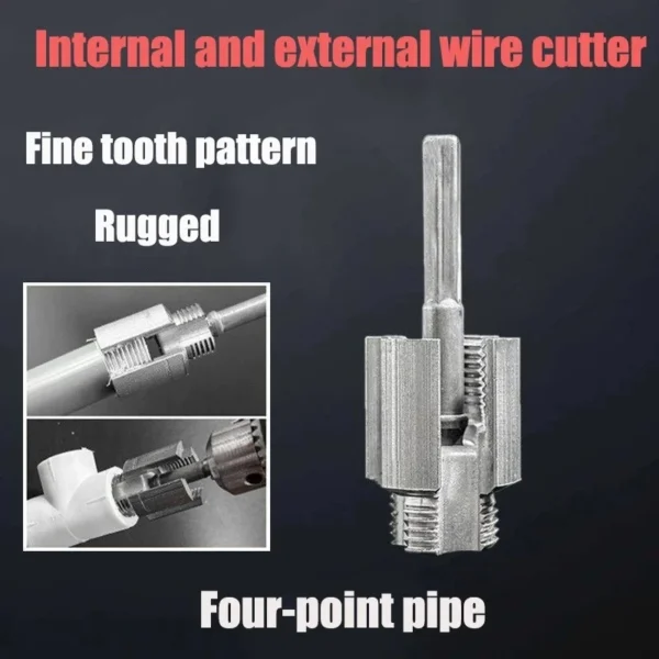 Integrated Internal and External Thread Pipe Threading Tool for half inch quarter PPR Pipes  with Taps and Dies for Thread Cutting