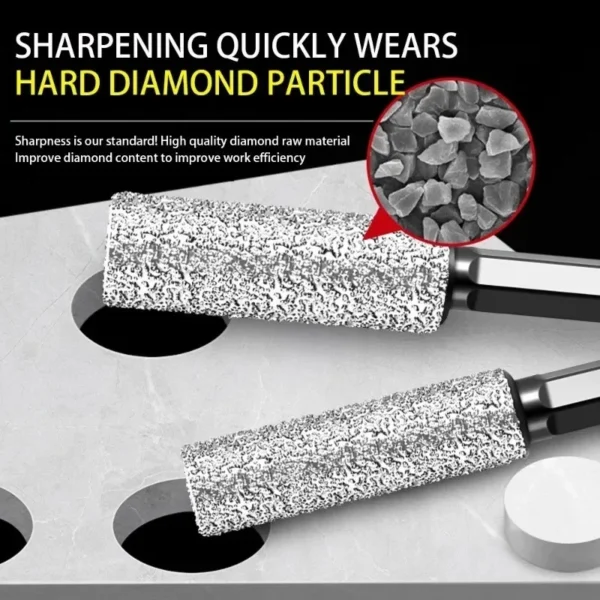 Diamond Drill Bit Grinding Grinding Tile Hole Opener for Dry drilling Tiles Brazing Glass Marble Hexagonal Shank Drill Bit Tool