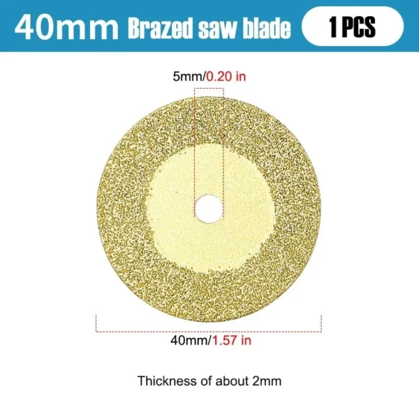 40mm Braze Diamond Saw Blade M10 Angle Grinder Electric Hand Drill Connecting rod Adapter Ceramic Stone Carving Cutting Tools