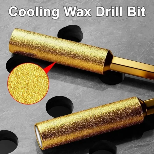 Diamond Tile Drill Bit Set Multi material Drill Bits Cooling Wax Core Drilling Marble Granite Glass Concrete Hex Shank Tile Dril