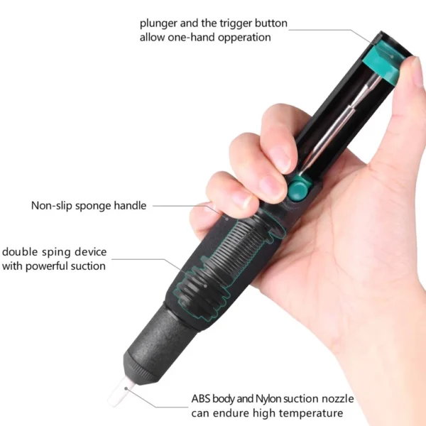 Professional Solder Sucker Desoldering Pump Suction Tin Removal Vacuum Soldering Iron Desoldering Hand Soldering Tools