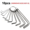 L Type Double Ended Screwdriver Set  Hex Keys  Allen Wrench  Flat  Ball  Star Head  Hand Tools