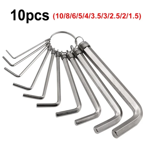L Type Double Ended Screwdriver Set  Hex Keys  Allen Wrench  Flat  Ball  Star Head  Hand Tools