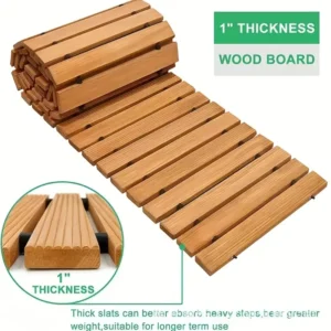 01 Natural Oak Garden Pathway Decking