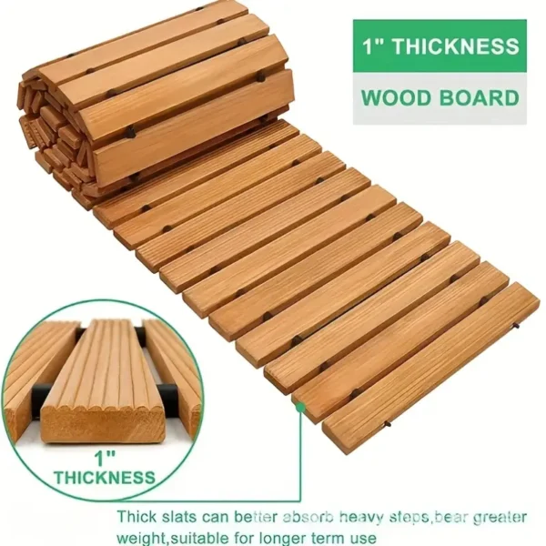 Natural Oak Garden Pathway Decking