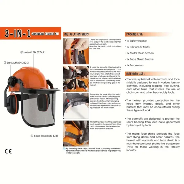 Industrial Forestry Safety Helmet
